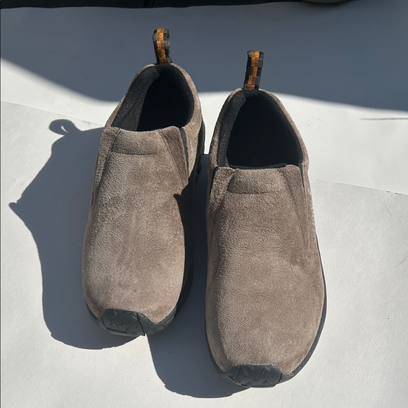 Merrell Taupe Suede Slip-On Loafers - Picture 1 of 6